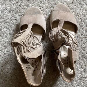 Lucca Tan Ankle-Strap Sandals | Size 7 | NWT